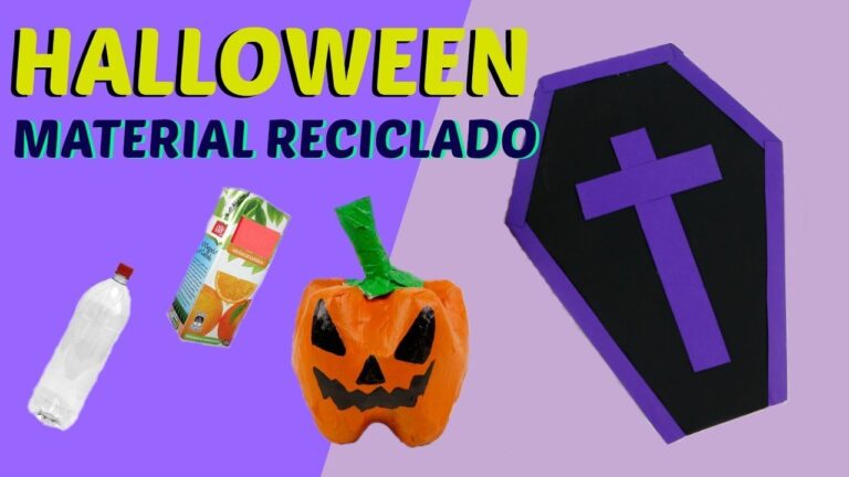 Halloween Sustent&aacute;vel: Criando Decora&ccedil;&otilde;es com Materiais Reciclados