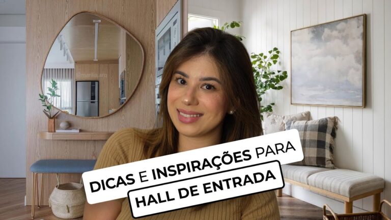 Espelhos Grandes: Atraindo Estilo e Amplitude no Hall de Entrada
