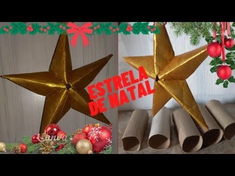 Estrela de Natal: Criando com Materiais Recicláveis