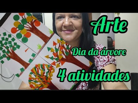 Ideias Criativas de Desenhos de Árvores para Colagem