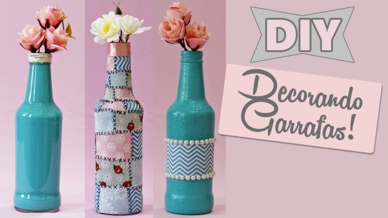 Decoração Criativa: Como Decorar Garrafas de Vidro Passo a Passo