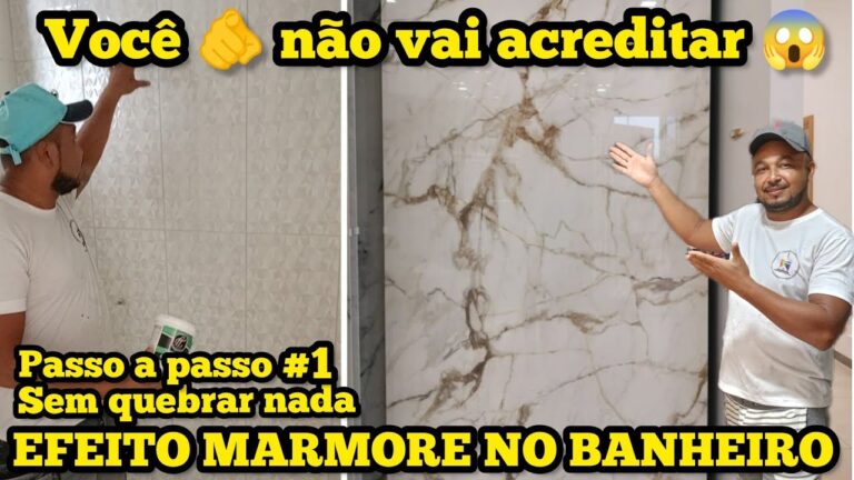 Elegância e Sofisticação: Casa de Banho em Mármore Branco
