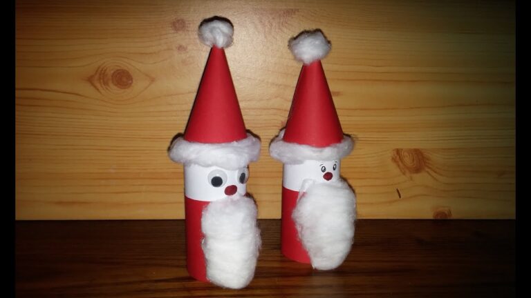 Decorações Sustentáveis: Pai Natal com Material Reciclado