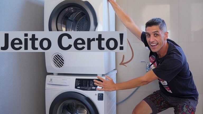Como Colocar a Máquina de Secar em Cima da de Lavar com Segurança