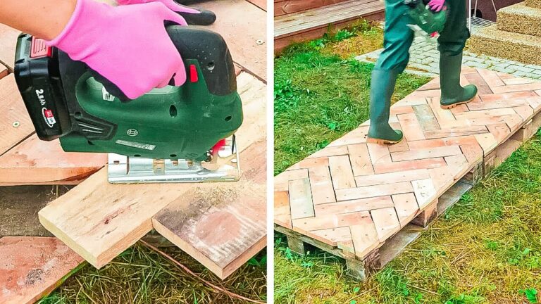 Criando um Jardim com Paletes no Chão: Ideias e Dicas Práticas