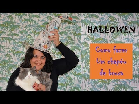 Chapéu de Bruxa: Faça Com Materiais Reciclados