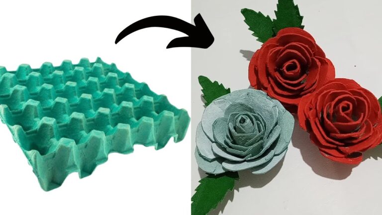 Flores Criativas com Caixas de Ovo