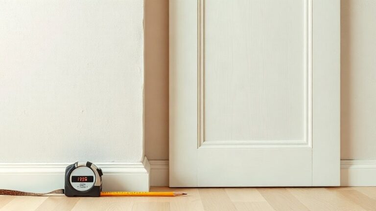 Medição das paredes de um apartamento antes de pintar